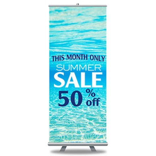Popup Banners Print and Stands 33" x 79"